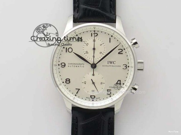 MIROTIME 0421 MoistureWicking Portuguese IW371491 ZF 1:1 Best Edition SS Blue Dial On Leather Strap A79350 (Slim Movement) V 7221